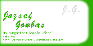 jozsef gombas business card