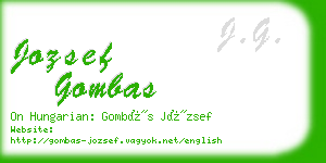 jozsef gombas business card